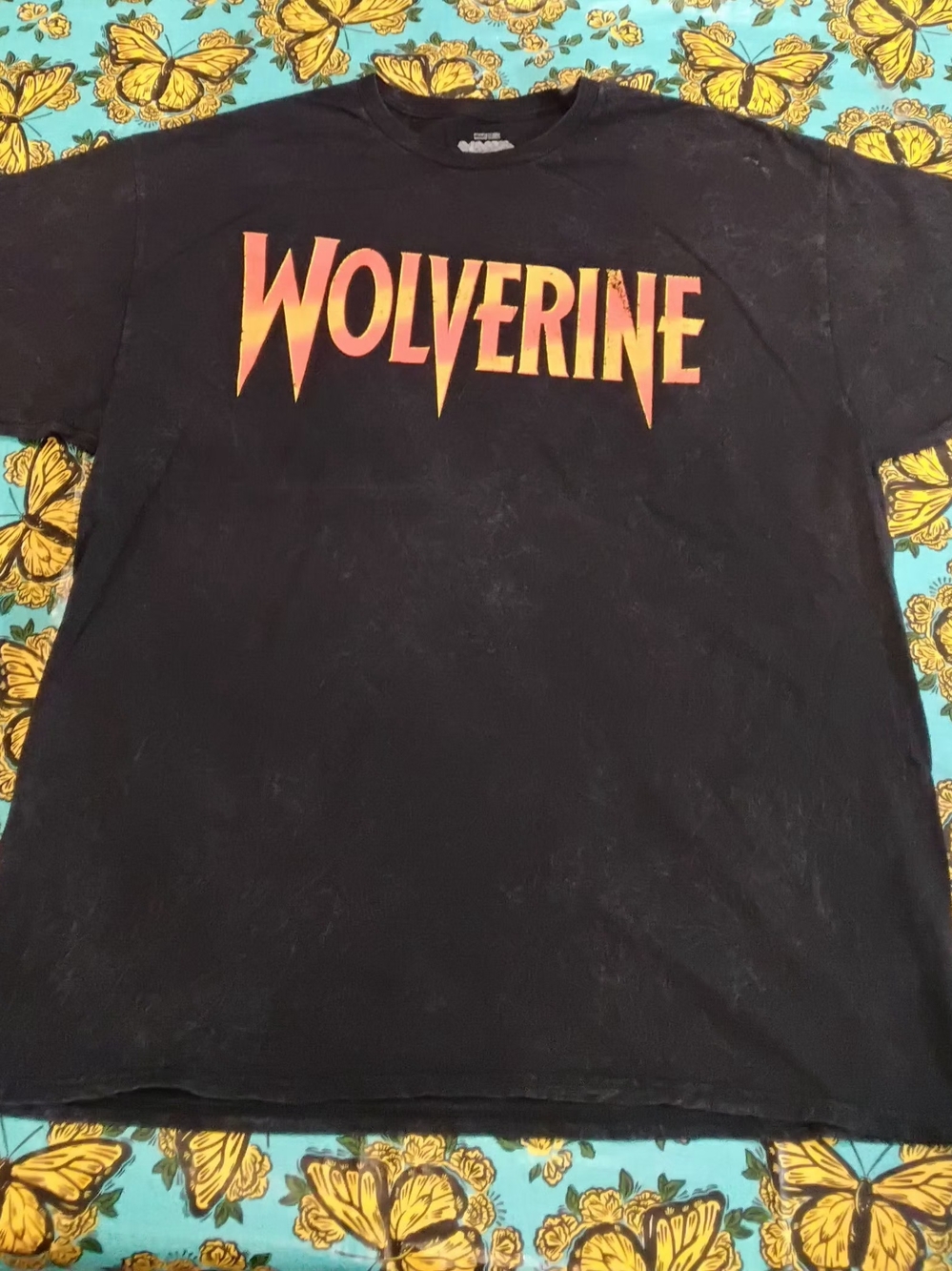 Marvel Wolverine X-Men '97 Black Cotton Graphic Tee Short Sleeve Men's XL